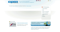 Desktop Screenshot of ecpm.cz